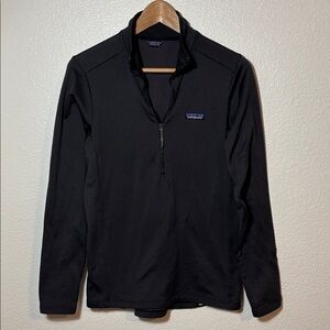 Patagonia Black Half Zip Pull Over Fleece Sz Medium | gorpcore | outdoor| hiking